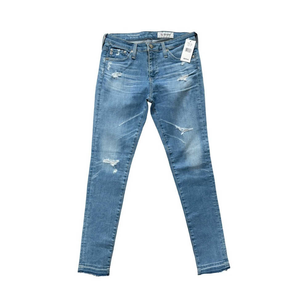Adriano Goldschmied The Legging Super Skinny Ankle Distressed Jeans NWT Size 27